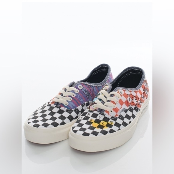 NWT & Box Vans X Stranger Things Authentic Multi/Marshmallow 5 Men 6.5 Women - Picture 3 of 16